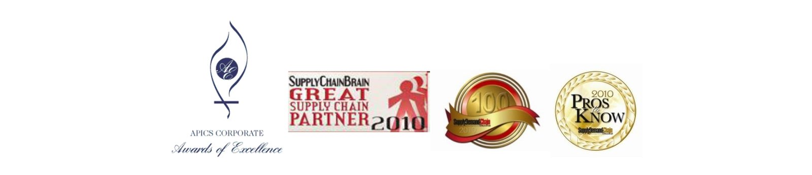 Reconocimientos Smart Software: APICS Awards of Excellence, SupplyChainBrain Great Supply Chain Partner, Supply Demand Chain 100, Pros to Know